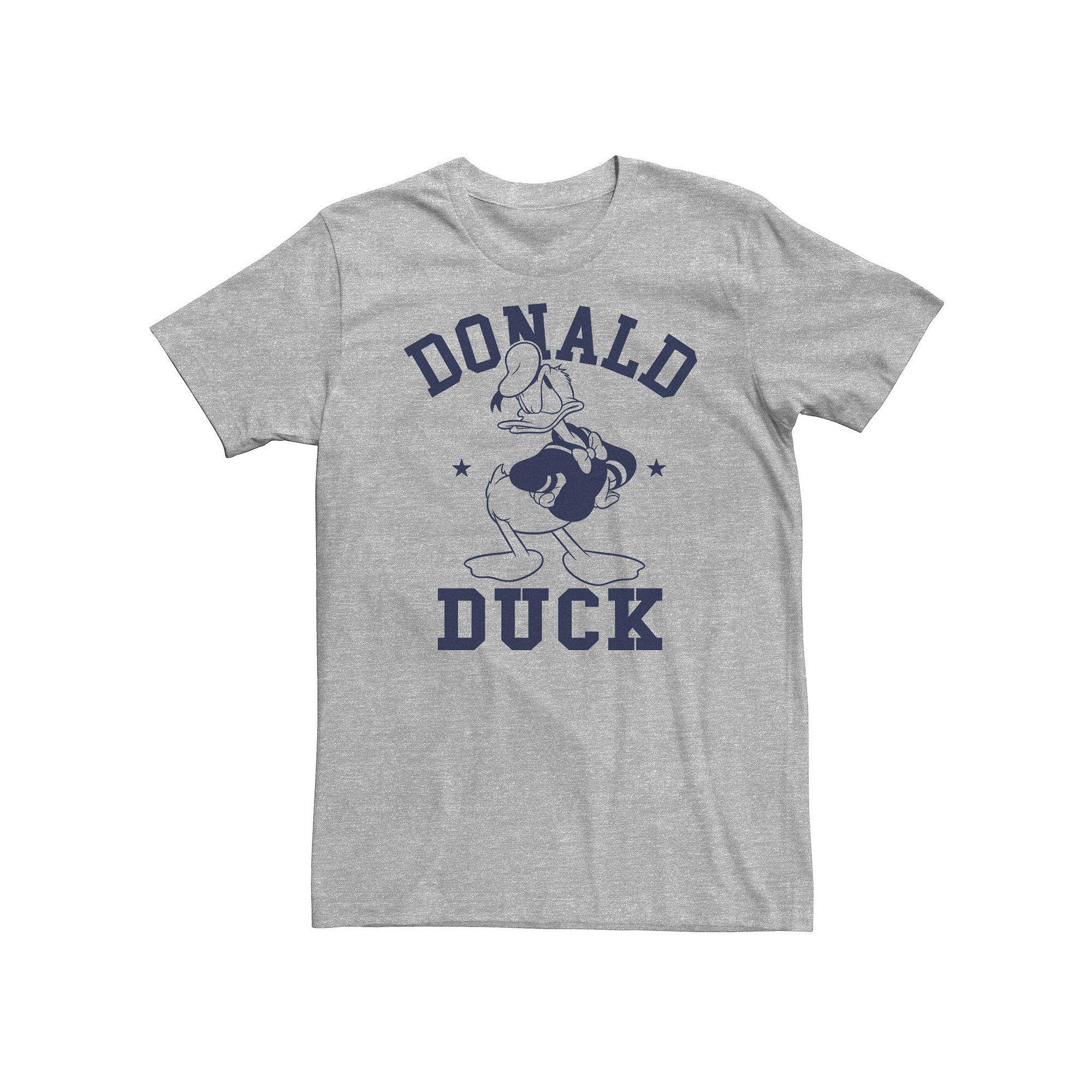 Big & Tall Disney Donald Duck Angry Pose Portrait Tee, Men's, Size: 4XL Tall, Athletic Grey Product Image
