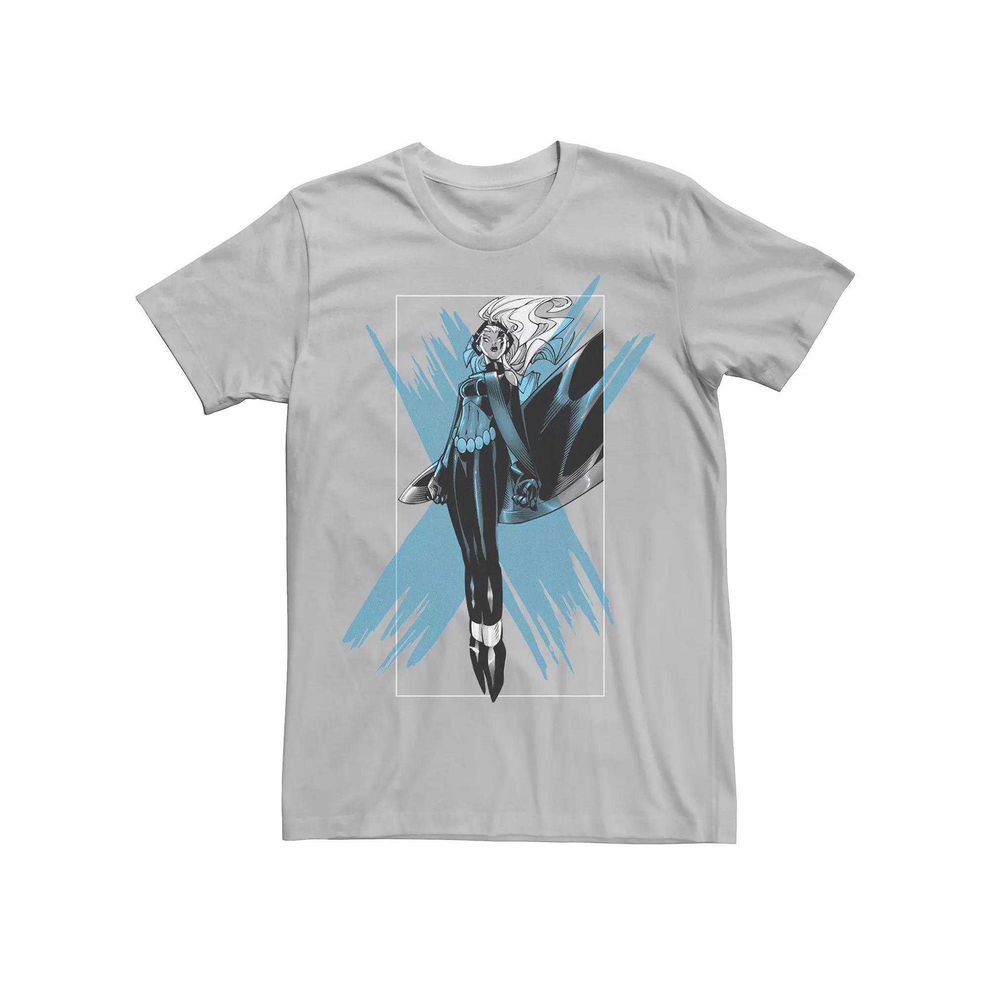 Men's Marvel X-Men Storm Color Pop Box Tee, Size: Medium, Silver Product Image