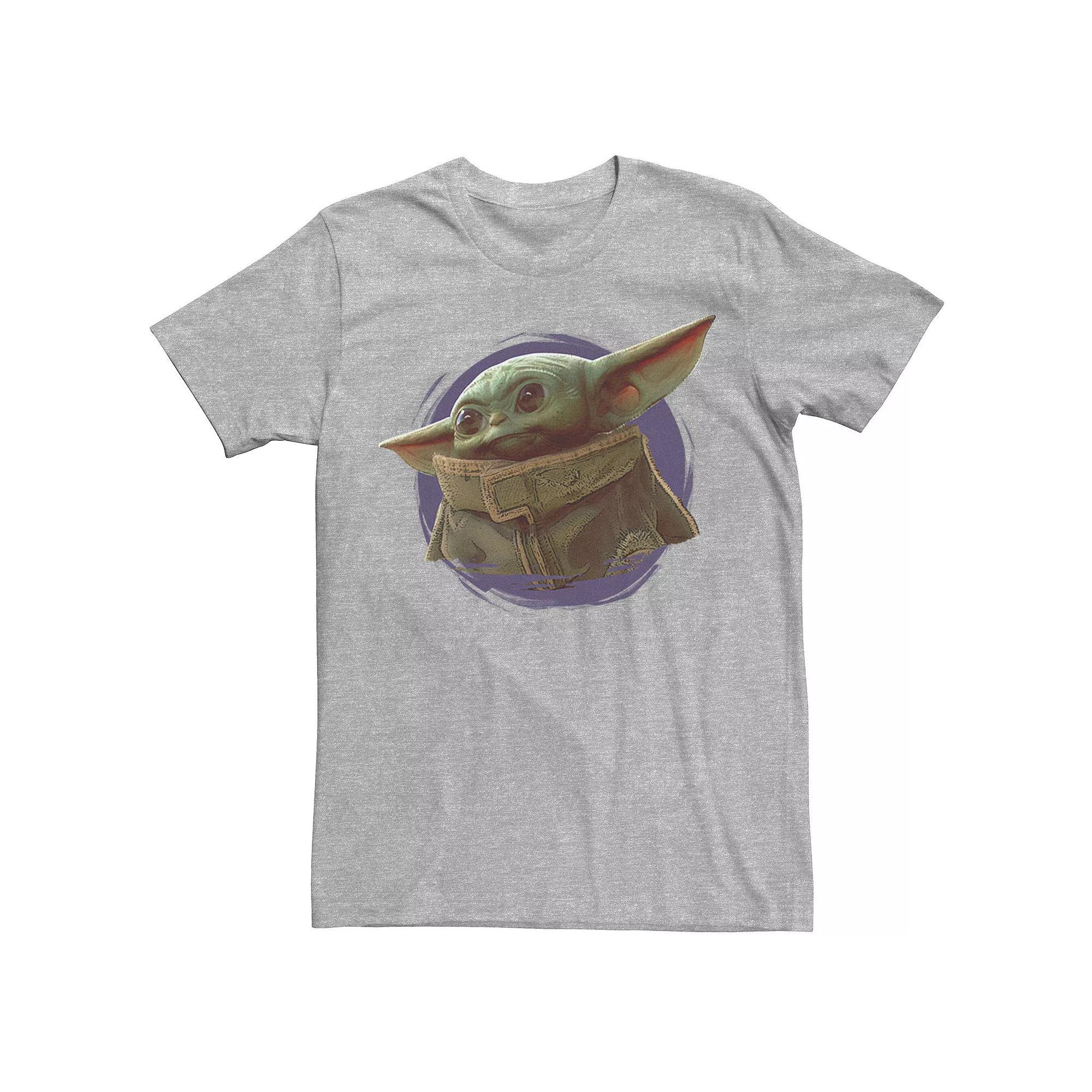 Men's Star Wars The Mandalorian The Child Purple Ball Graphic Tee, Size: XXL, Athlc Hthr Product Image