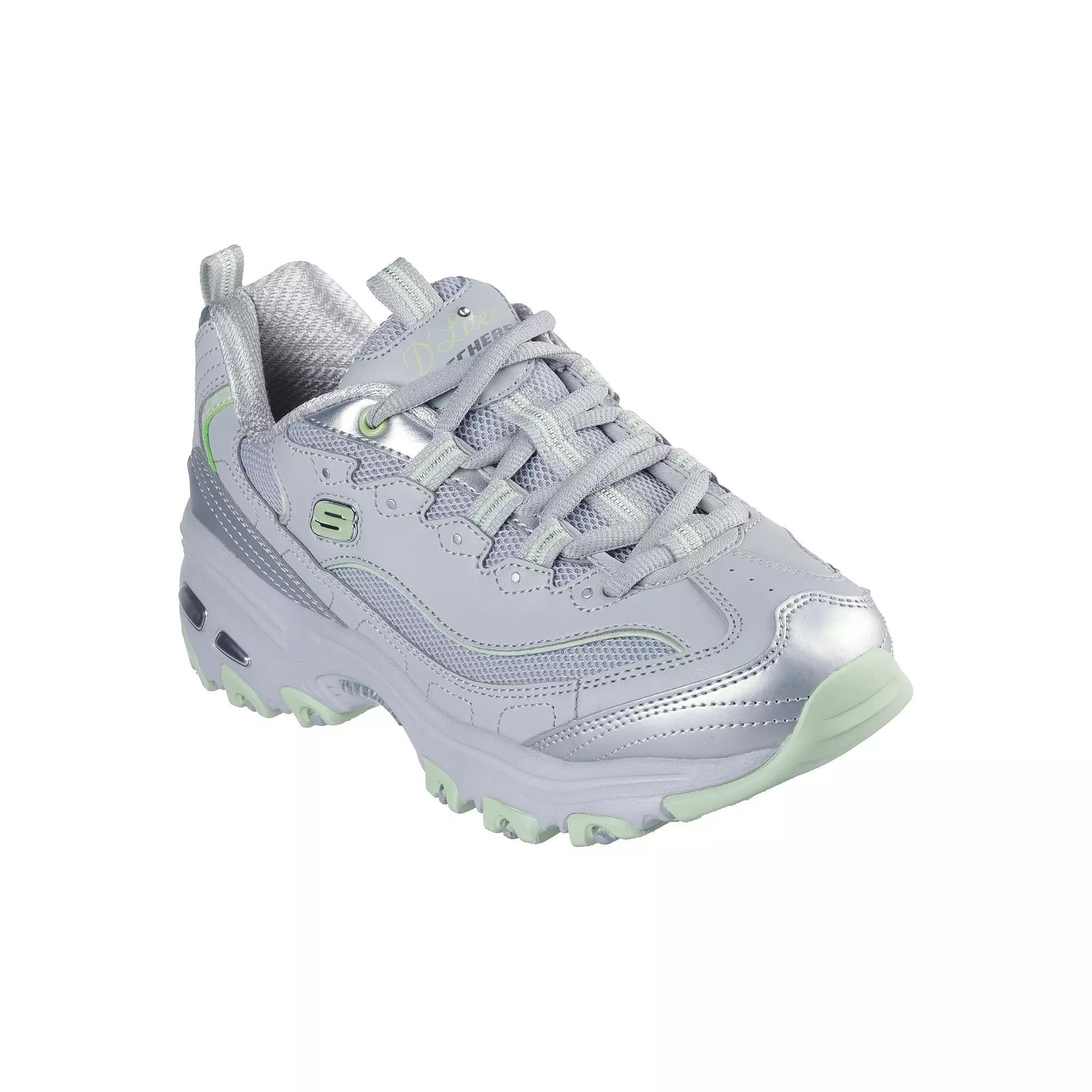 Skechers D'Lites® Chromatic Women's Sneakers, Size: 8, Gray Green Product Image