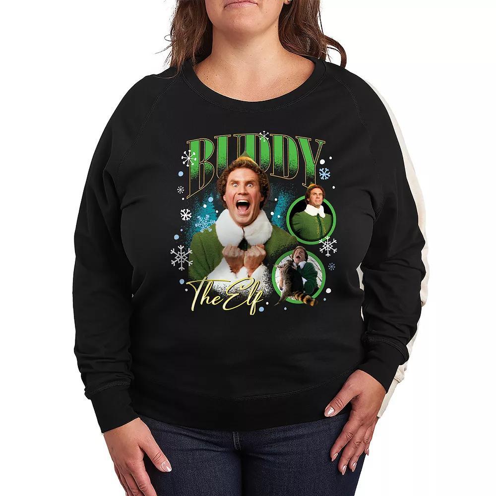 Plus Size Elf Buddy The Elf French Terry Long Sleeve Tee, Womens Product Image