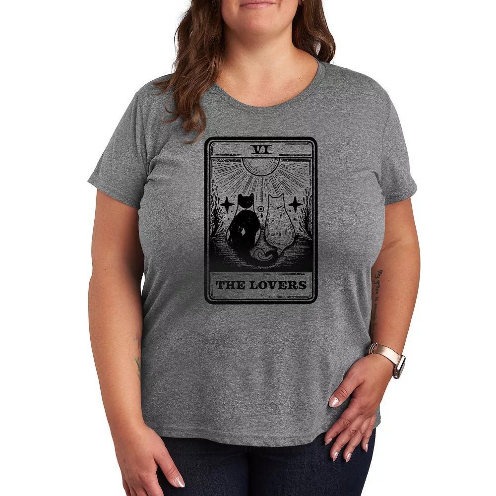 Disneys Donald Duck Plus Hot Head Graphic Tee, Womens Grey Gray Product Image