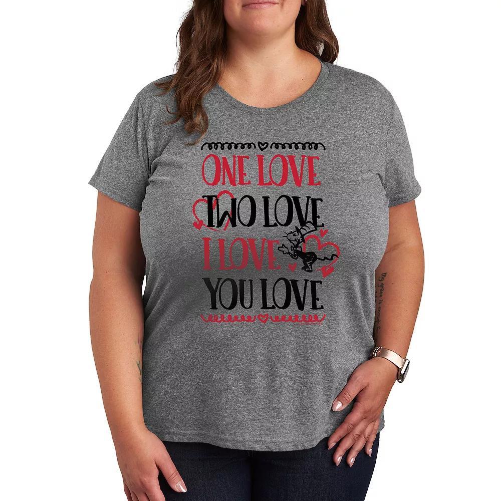 Plus Size Dr. Seuss One Love Two Love Graphic Tee, Womens Product Image