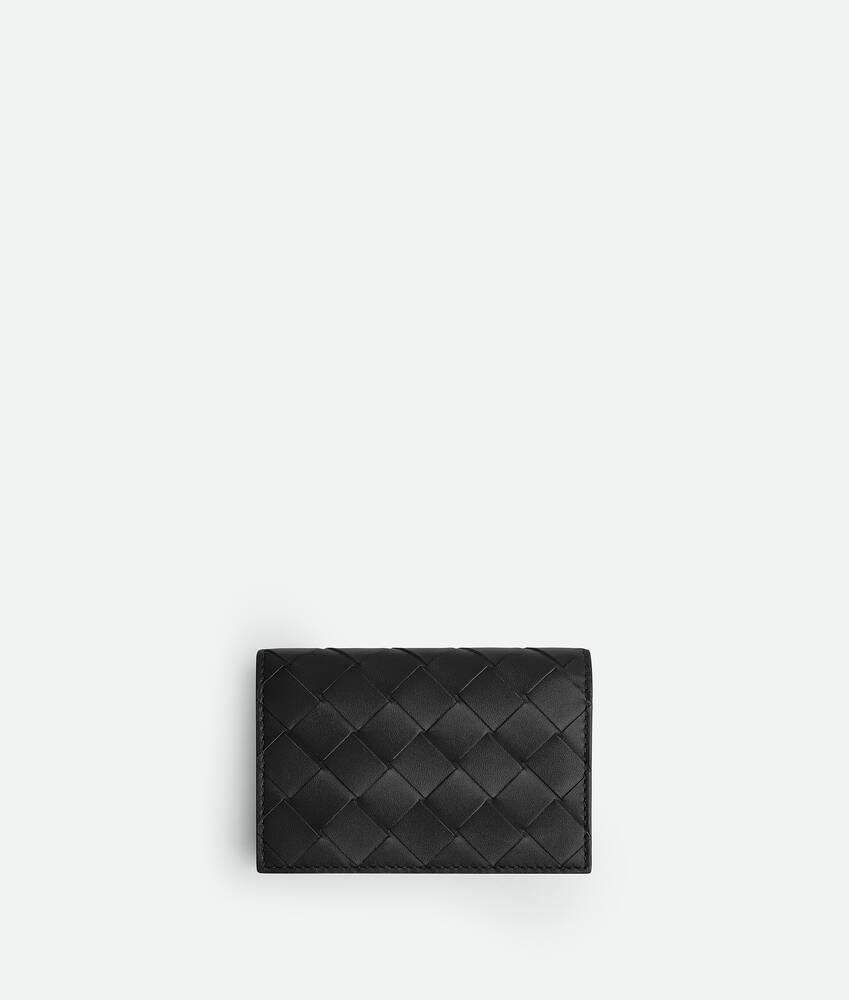Men's Intrecciato Business Card Case in Abyss/cypress Product Image