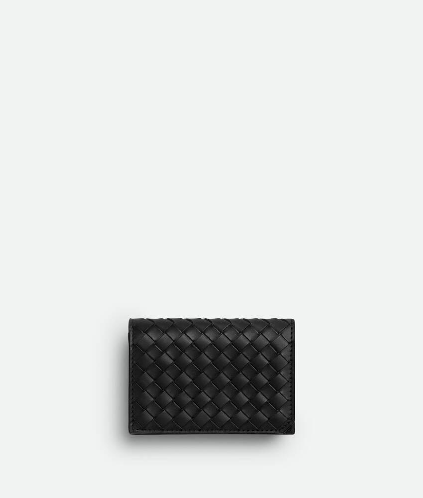 Men's Intrecciato Piccolo Business Card Case in Black Product Image