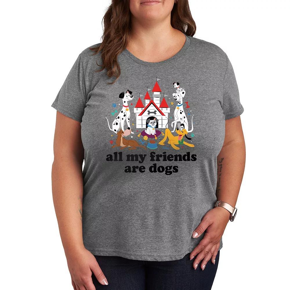 Disneys Mickey & Minnie Mouse Plus Sparkle Graphic Tee, Womens Product Image