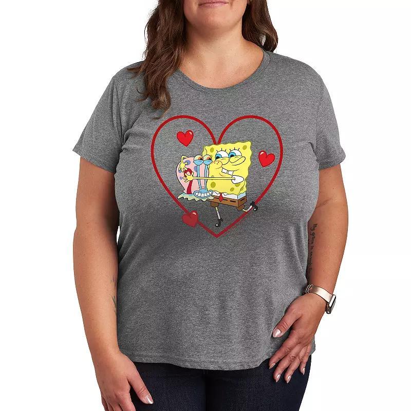 Plus Care Bears Good Luck Graphic Tee, Womens Grey Gray Product Image