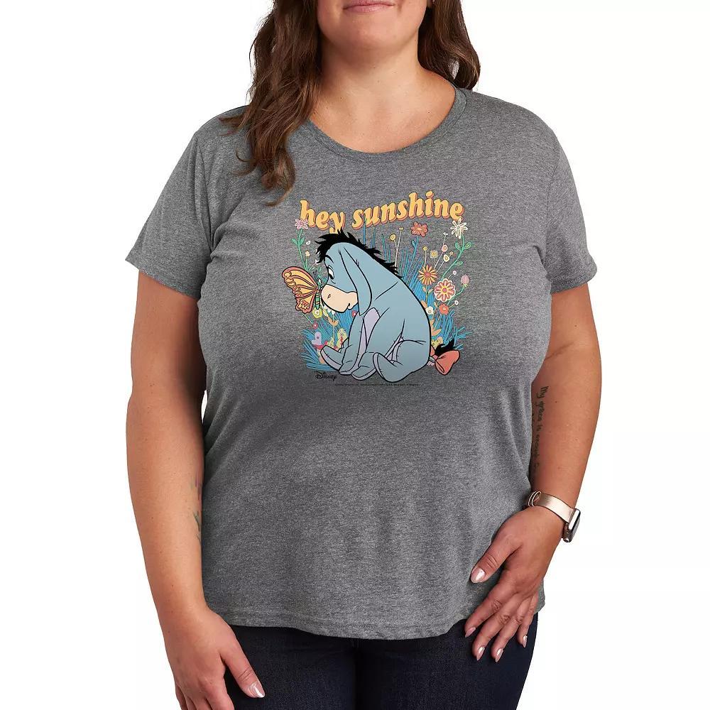 Plus Care Bears Good Luck Graphic Tee, Womens Grey Gray Product Image