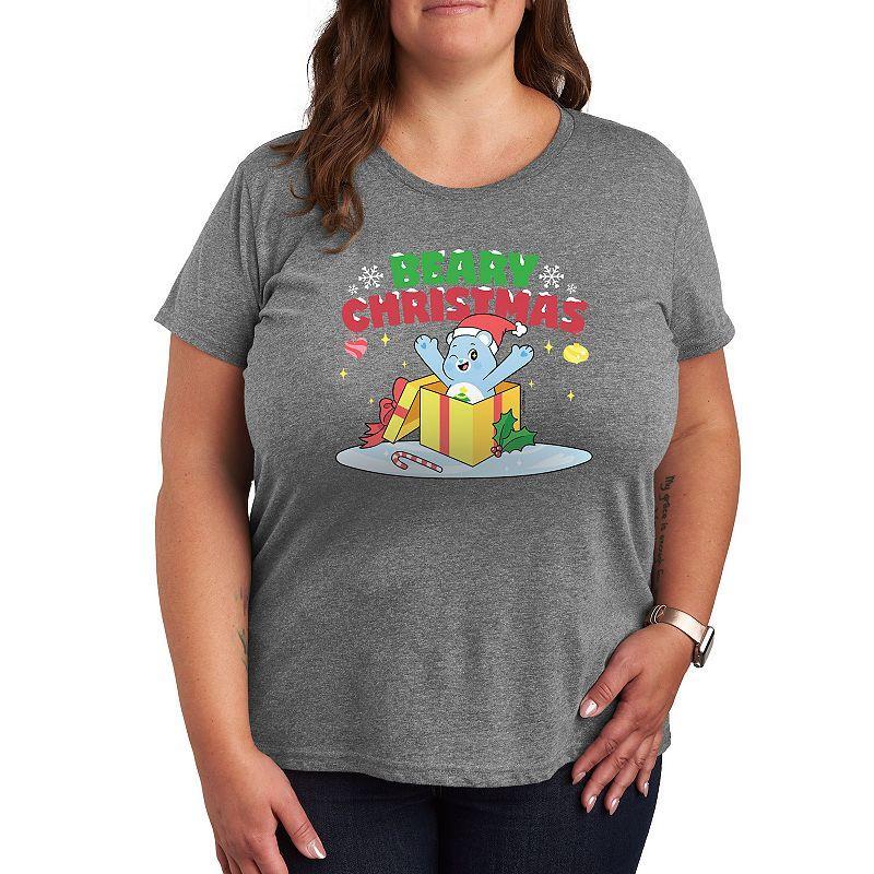 Plus Friends Happy Turkey Day Graphic Tee, Women's, Size: 1XL, Grey Gray Product Image