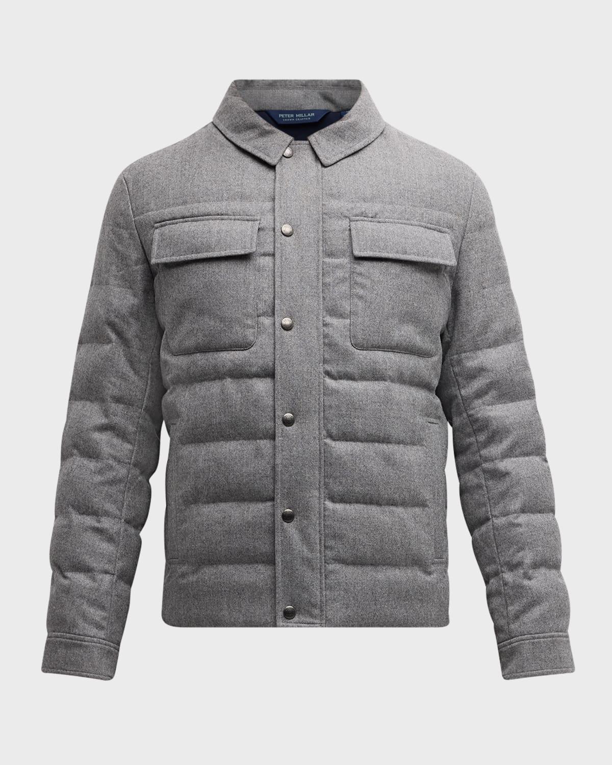 Men's Davos Wool Quilted Shirt Jacket  Product Image