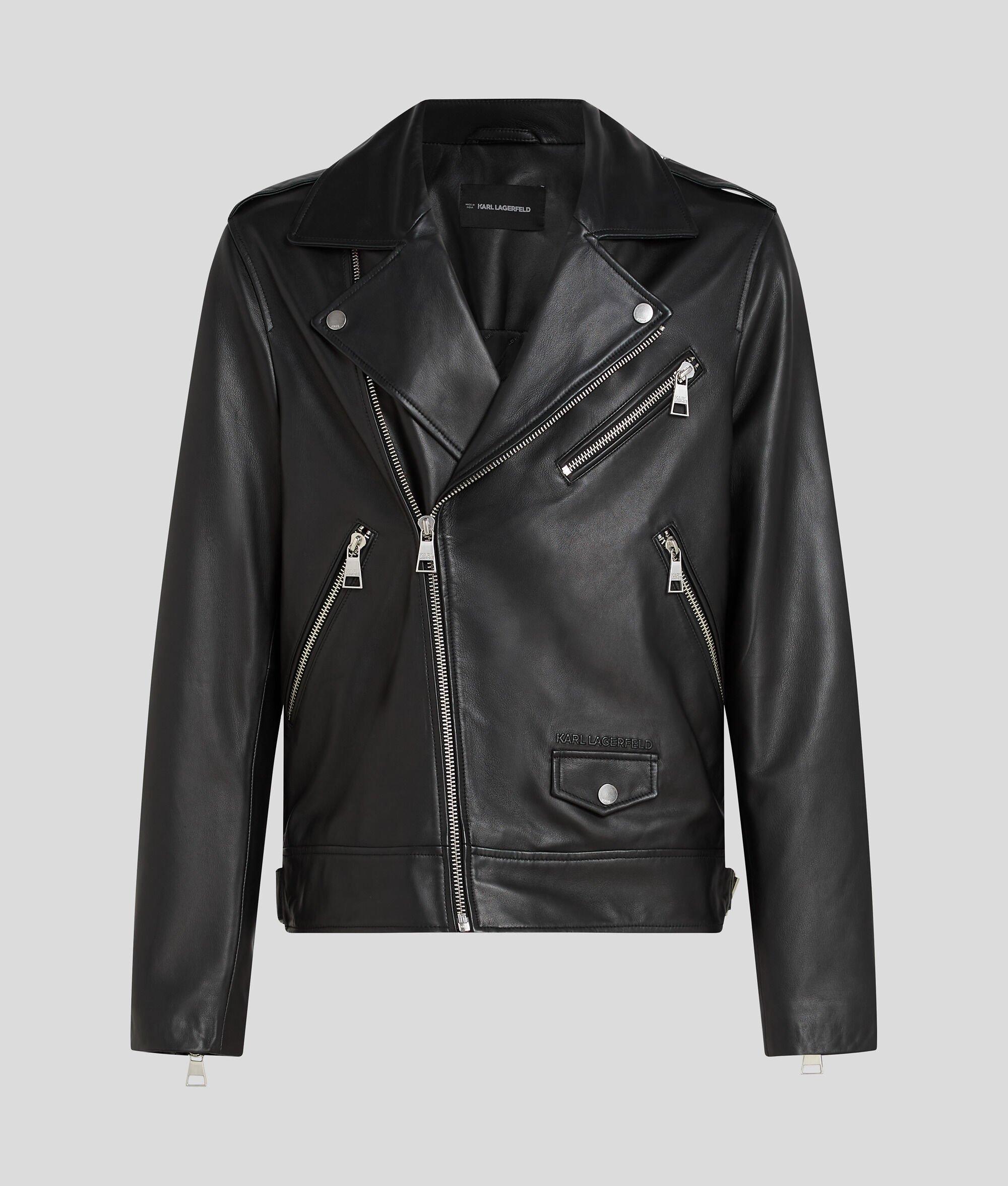 KARL ESSENTIAL LEATHER JACKET Product Image