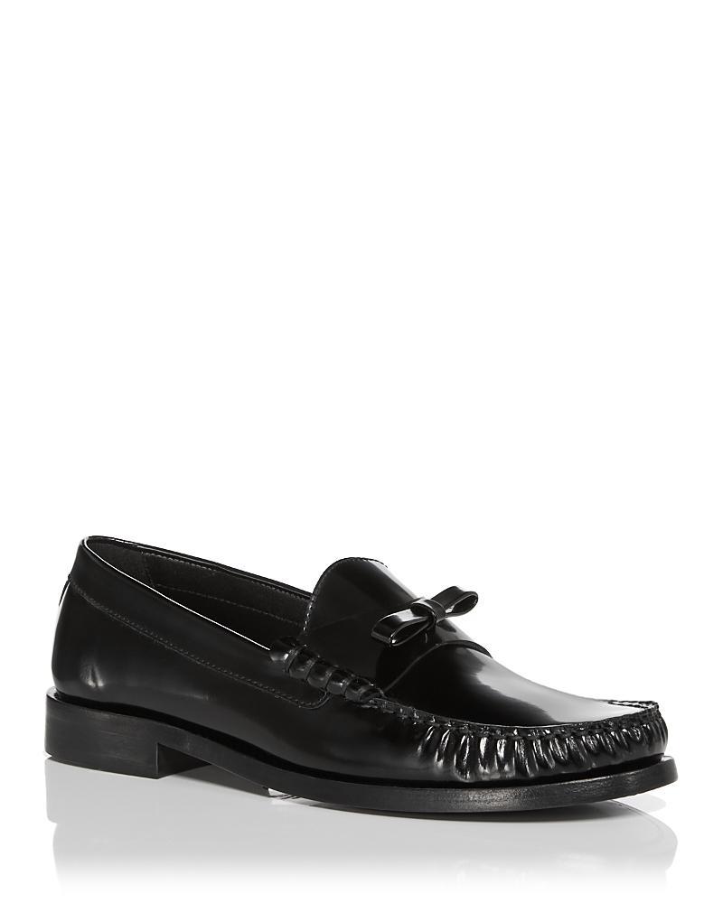 Stuart Weitzman Womens Lottie Bow Loafers Product Image