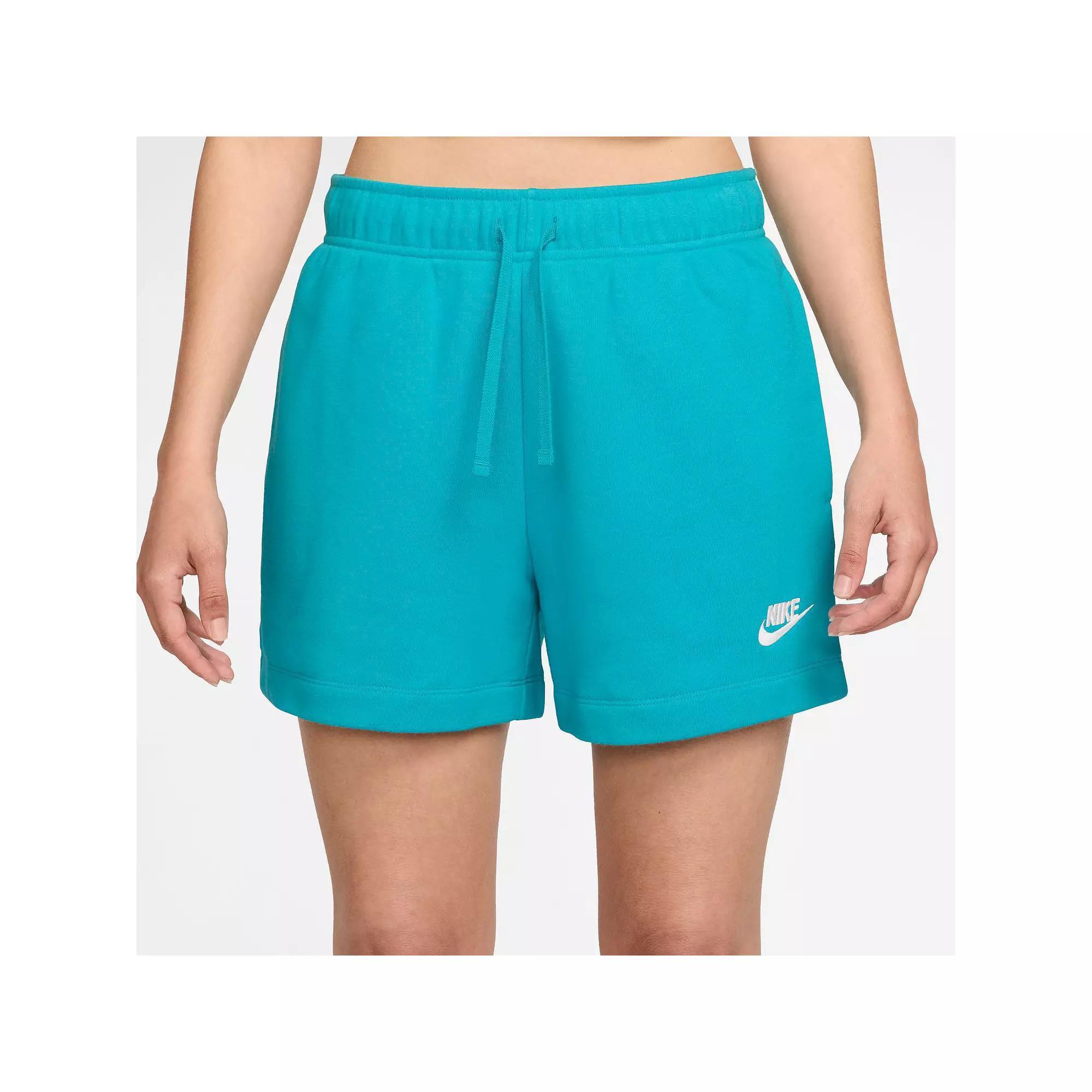 Women's Nike Sportswear Club Fleece Midrise Shorts, Size: Large, Dusty Cactus Product Image
