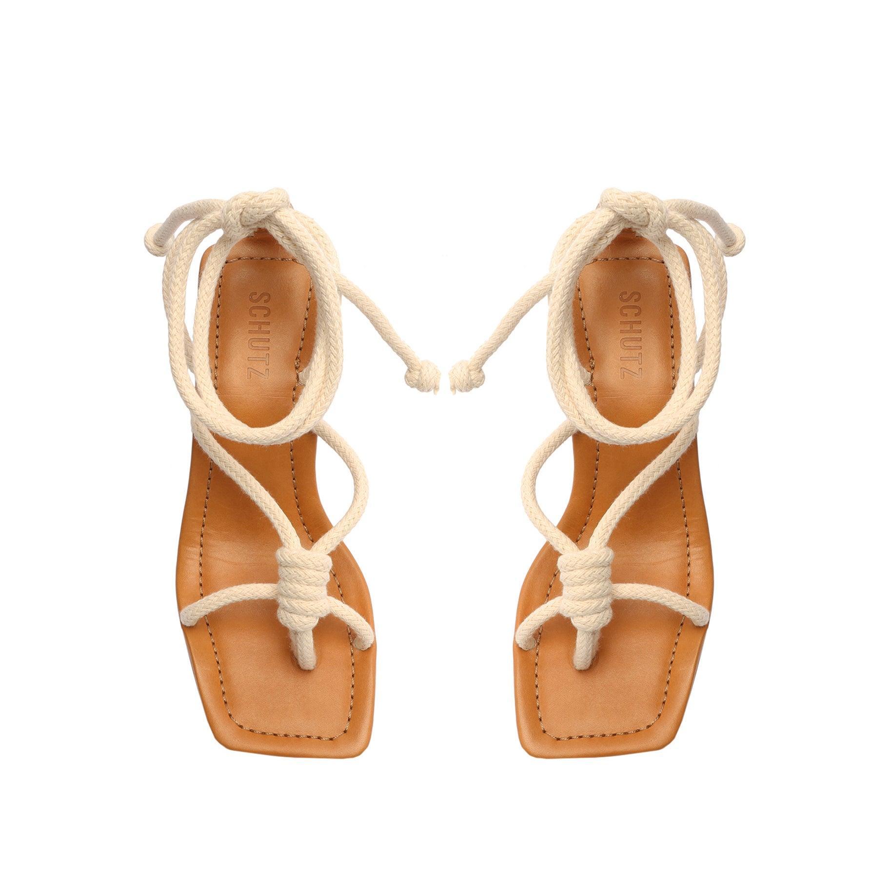 Angieh Rope & Leather Sandal Product Image