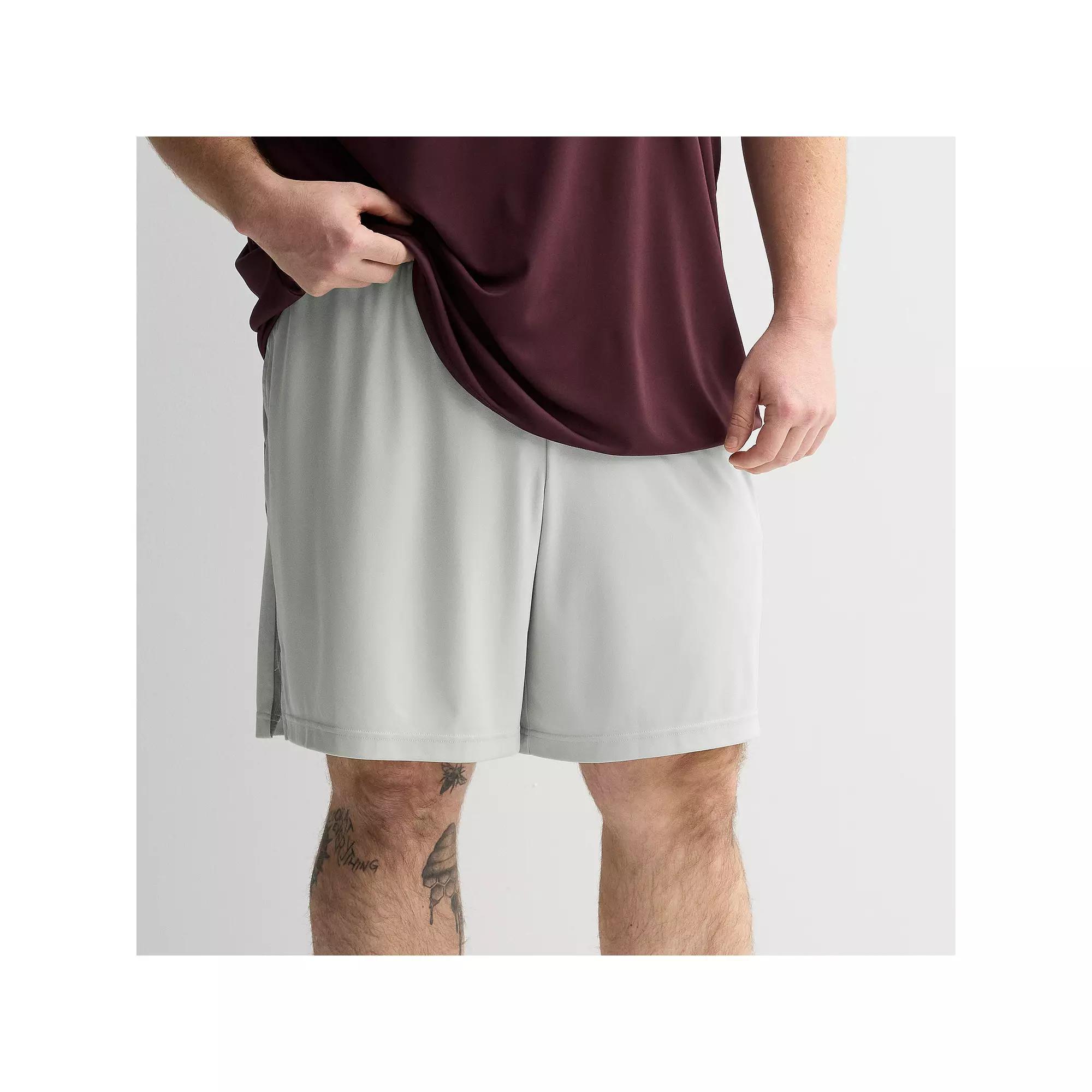 Big & Tall Tek Gear® Dry Tek Shorts, Men's, Size: 3XL Tall, Silver Spring Product Image
