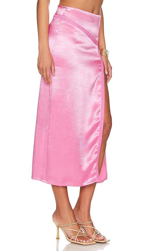 Dakota Satin Midi Skirt Product Image
