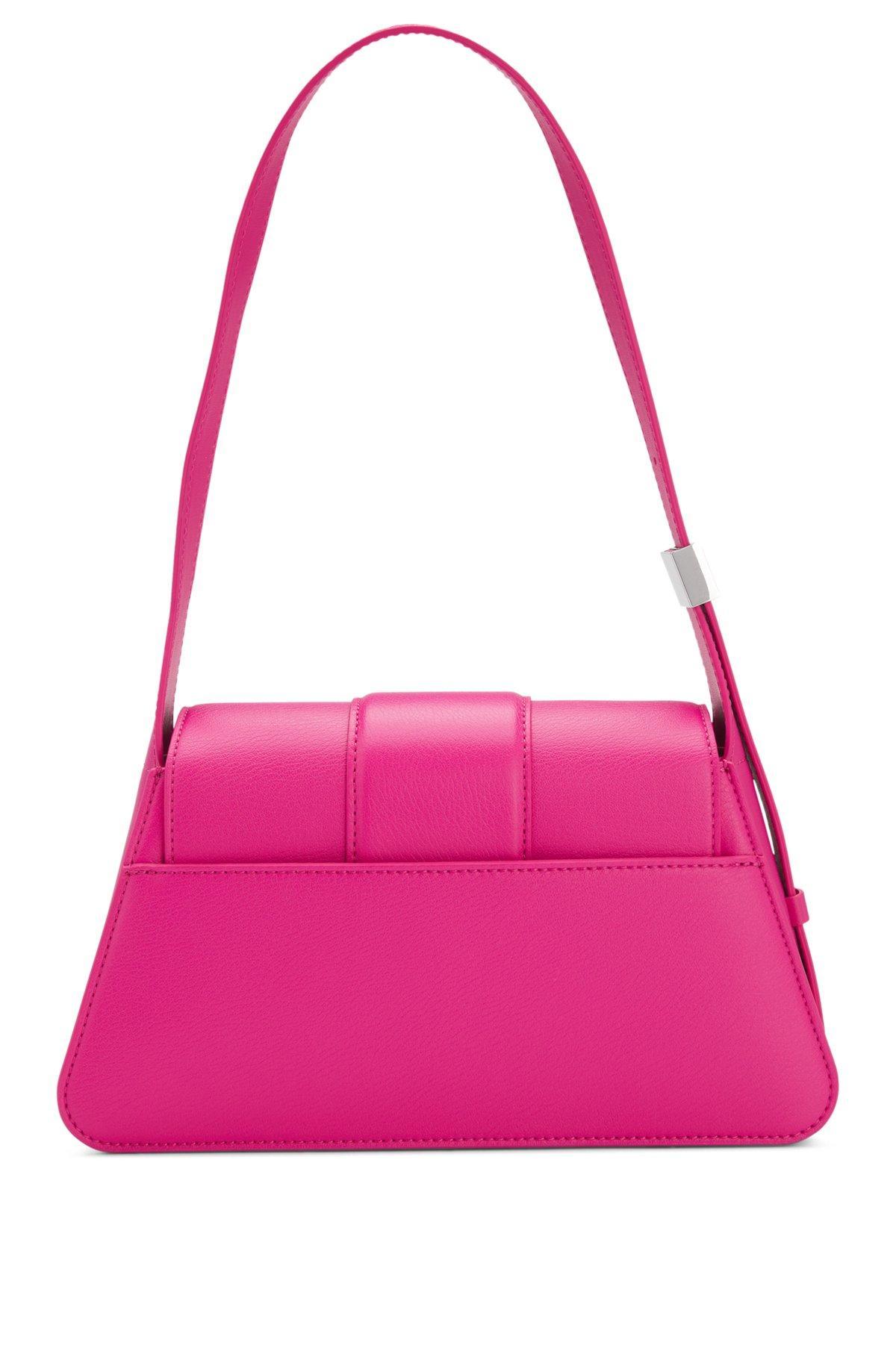 Faux-leather shoulder bag with logo hardware Product Image