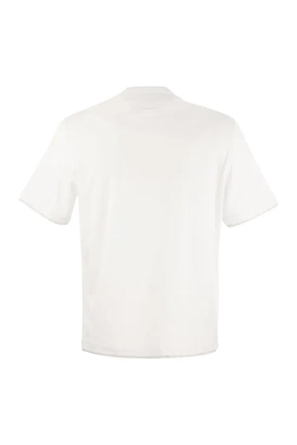 BRUNELLO CUCINELLI T-shirts In White Product Image