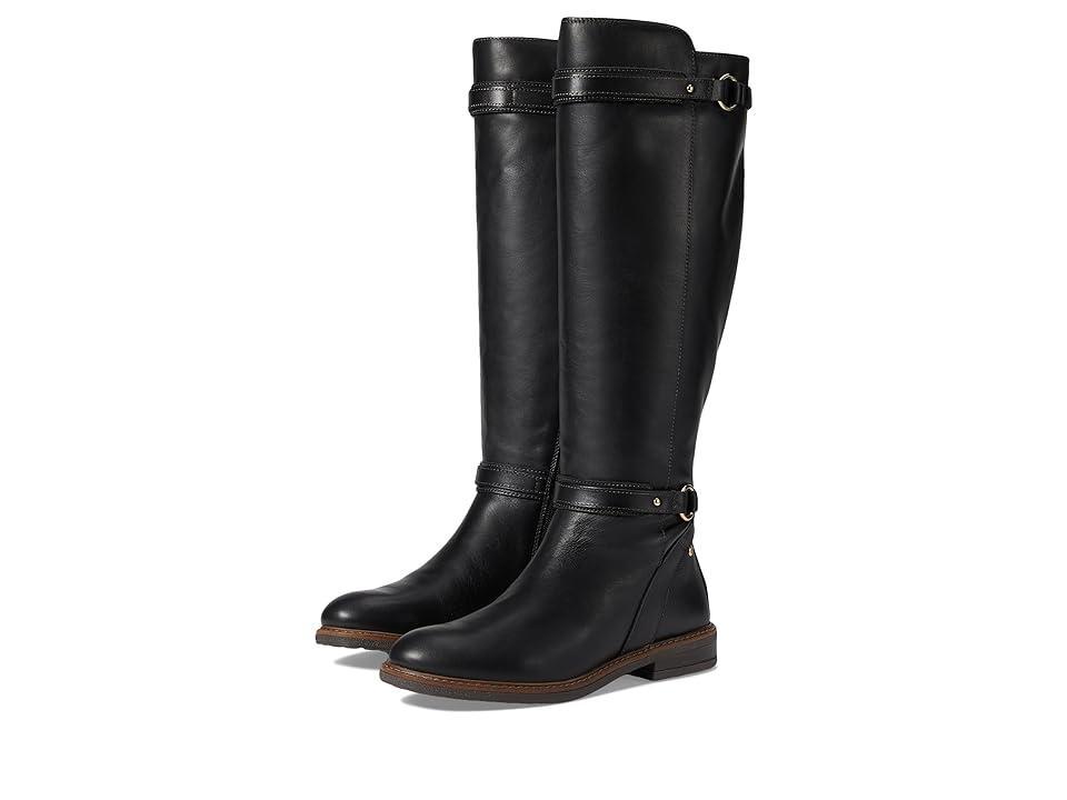 Schutz Womens Maryana Croc-Embossed Block Heel Pointed-Toe Tall Boots Product Image
