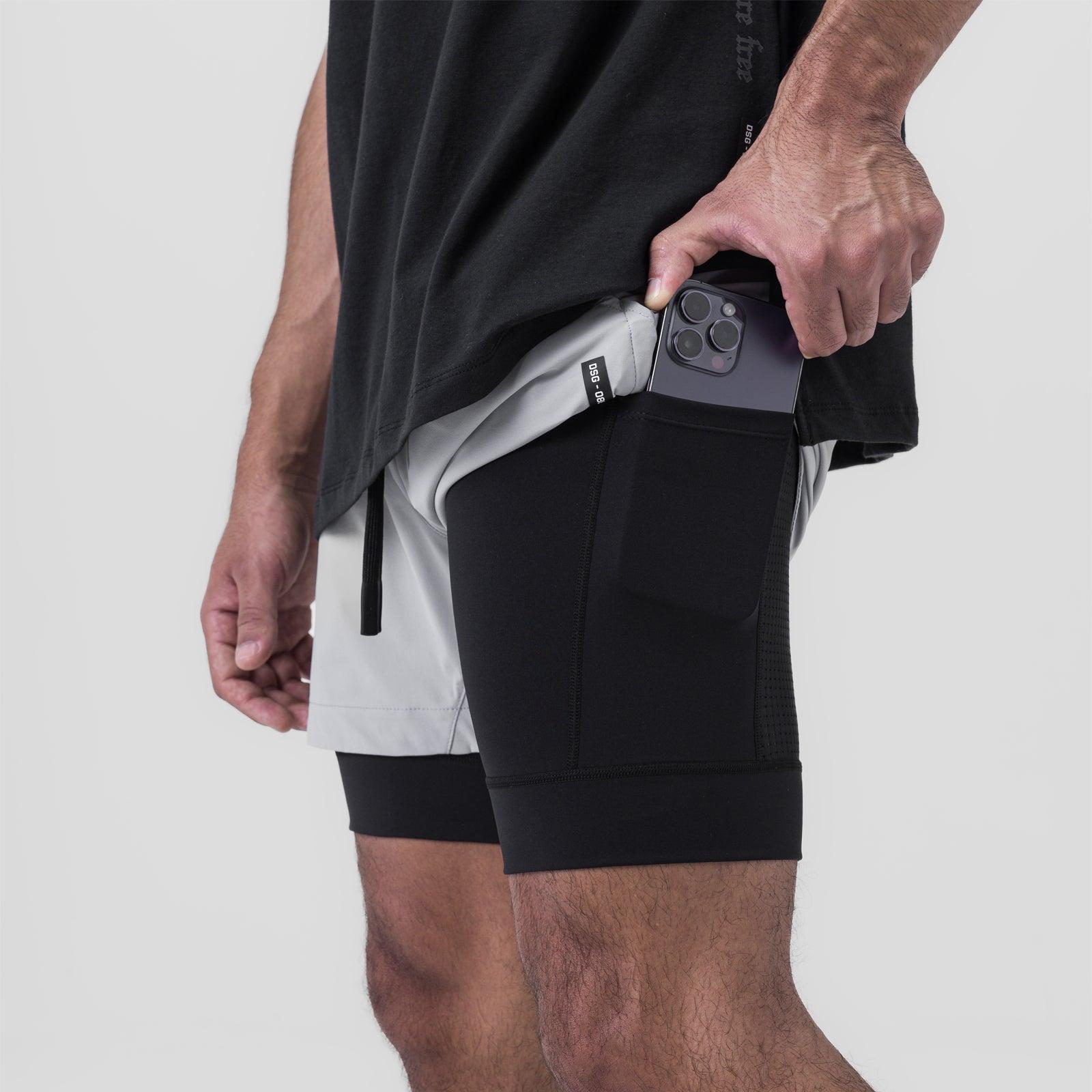 0865. Tetra-Lite® 5" Liner Short - Sage "Wings"/Black Product Image