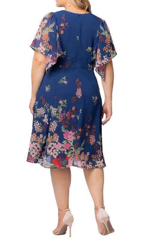 Twilight Garden Border Breezy Border Print Cocktail Dress - Plus Product Image