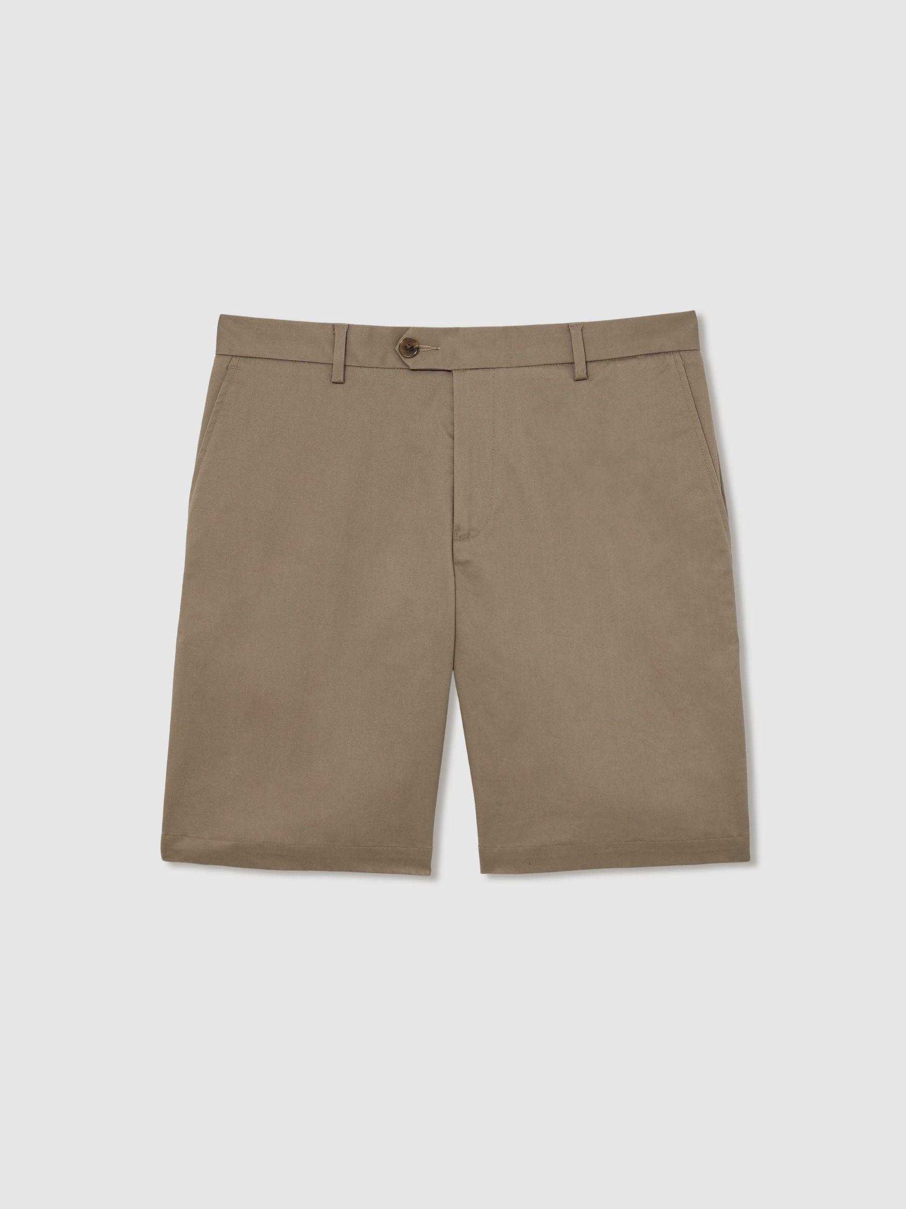 Cotton Chino Shorts With shorts in Taupe Product Image