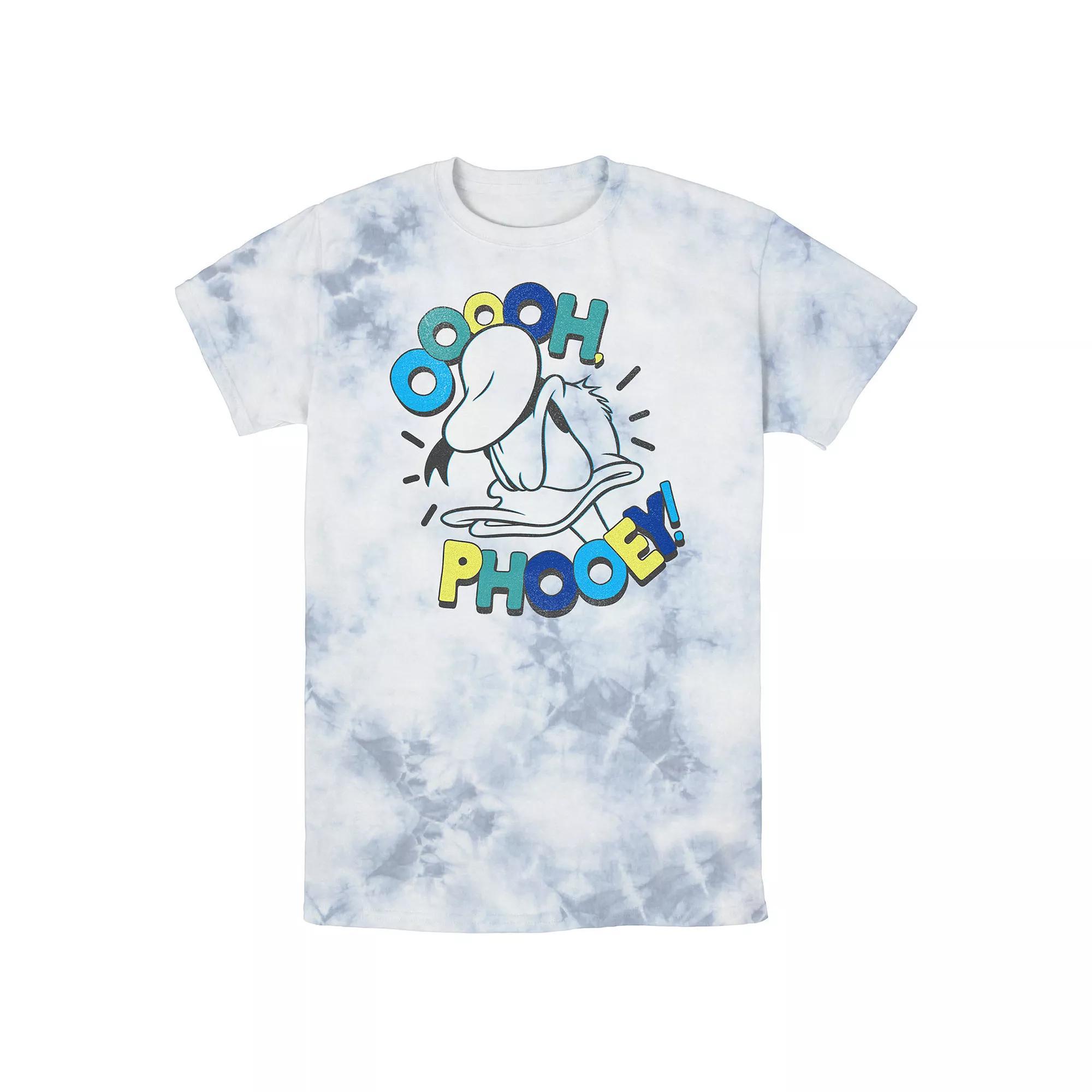 Men's Disney Mickey & Friends Donald Duck Ooooh Phooey Bomabrd Wash Tee, Size: Medium, White Blue Product Image