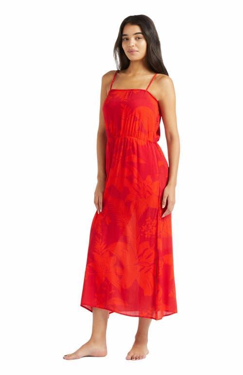 Womens Flower Power Sleeveless Midi-Dress Product Image
