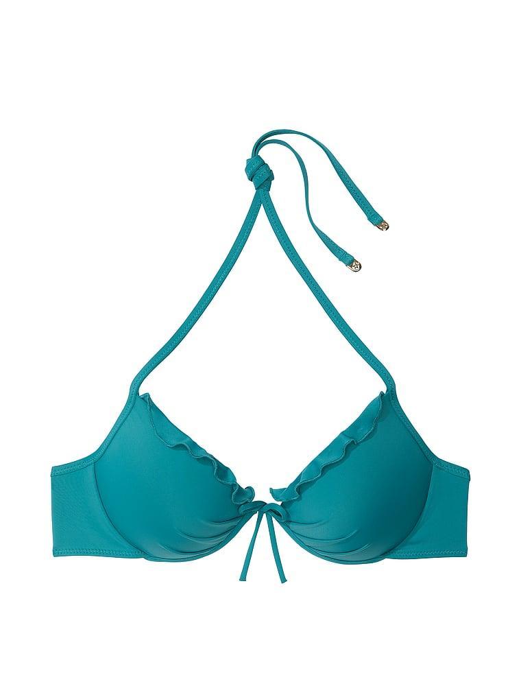 Essential Shirred Mid-Rise Bikini Bottom Product Image