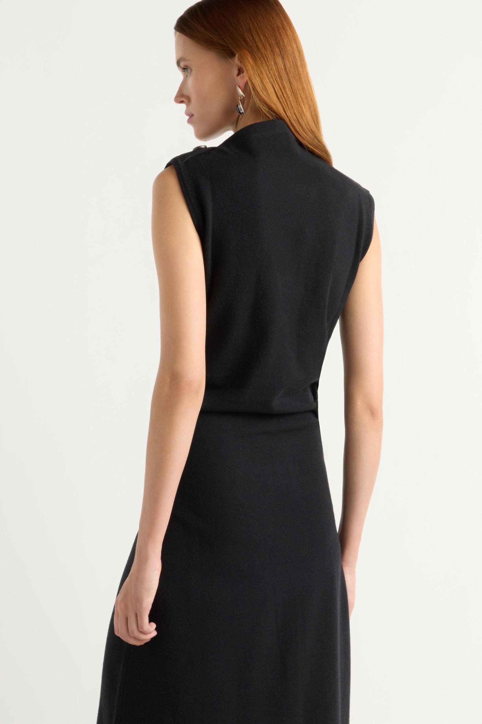 Abel Sleeveless Asymmetric-Neck Dress Product Image