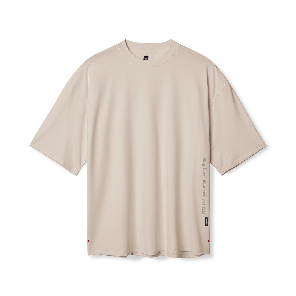 0841. 3D-Lite® 2.0 Lycra® 3/4-Sleeve Oversized Tee - White "OTWR" Product Image
