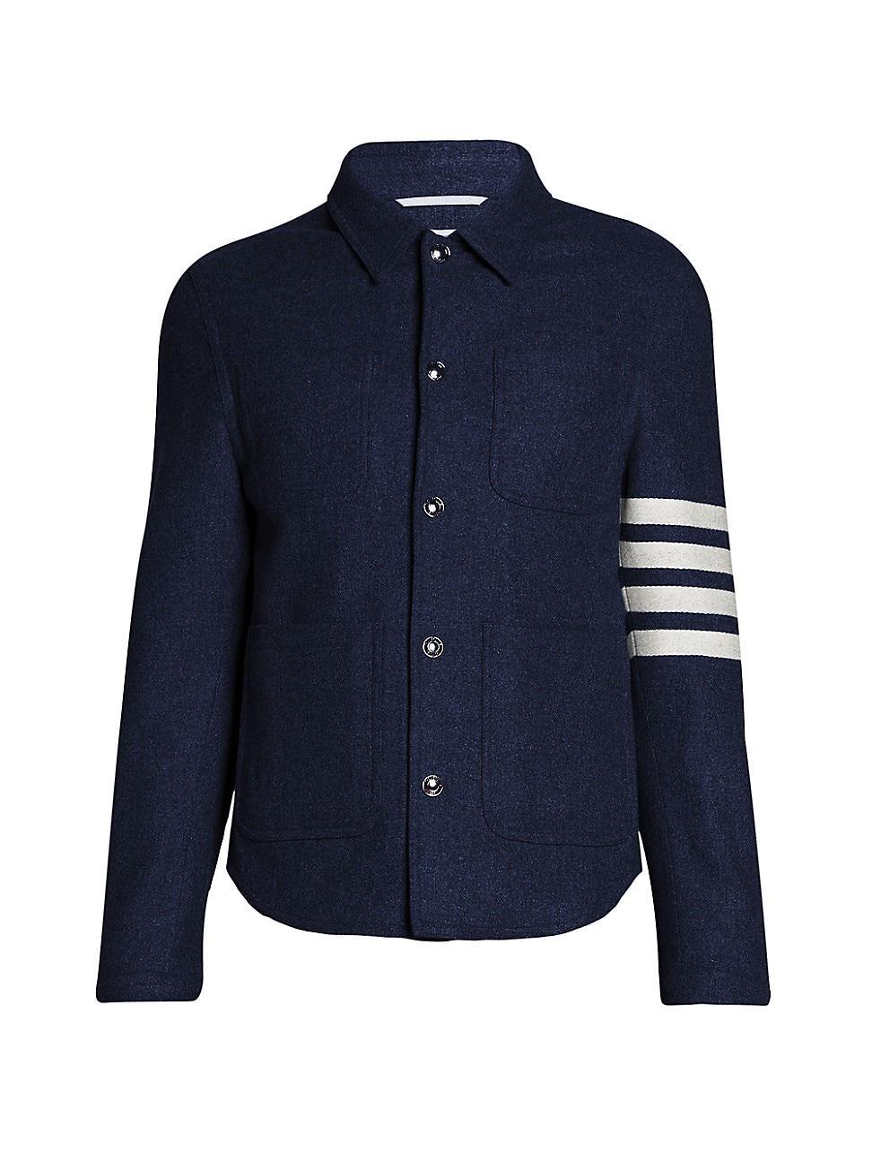 Mens Utility Patch Wool Chore Jacket Product Image