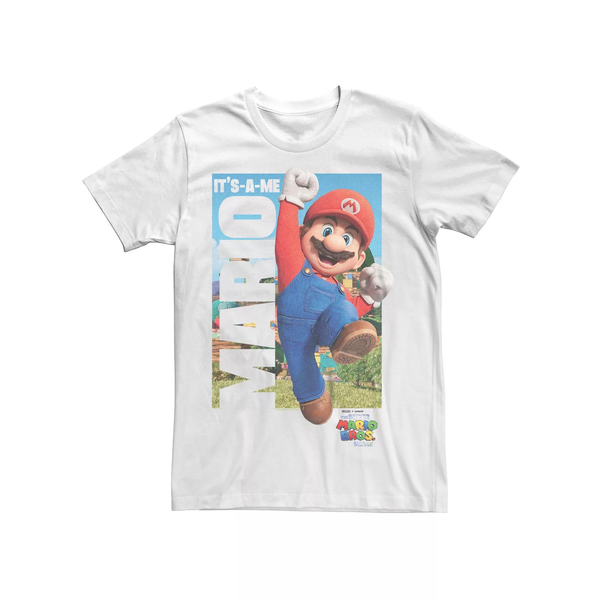 Big & Tall The Super Mario Bros. Movie It's-A-Me Jumpman Graphic Tee, Men's, Size: XXL Tall, White Product Image