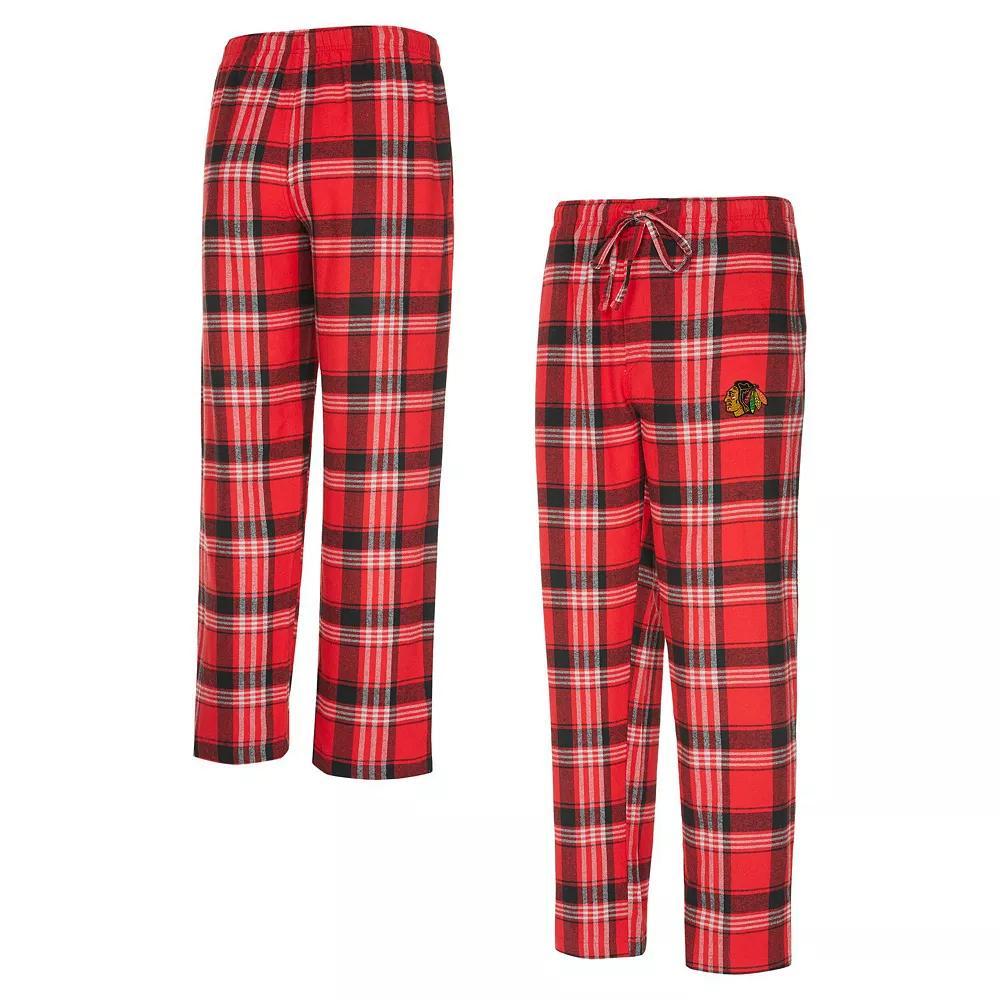 Men's Concepts Sport Red/Black Chicago Blackhawks Region Flannel Sleep Pants, Size: XL Product Image