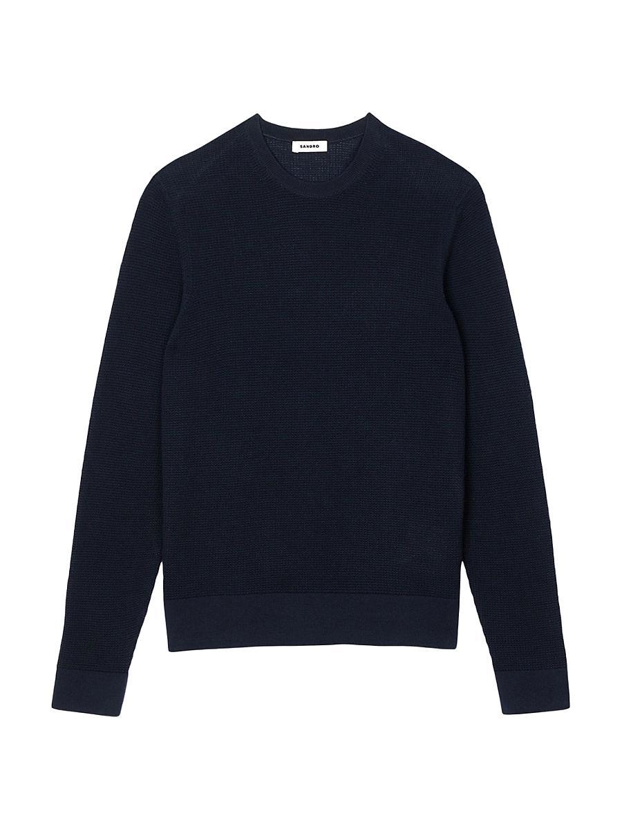 Mens Textured Knit Sweater Product Image