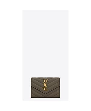 Womens Cassandre Matelass Small Envelope Wallet in Grain de Poudre Embossed Leather Product Image