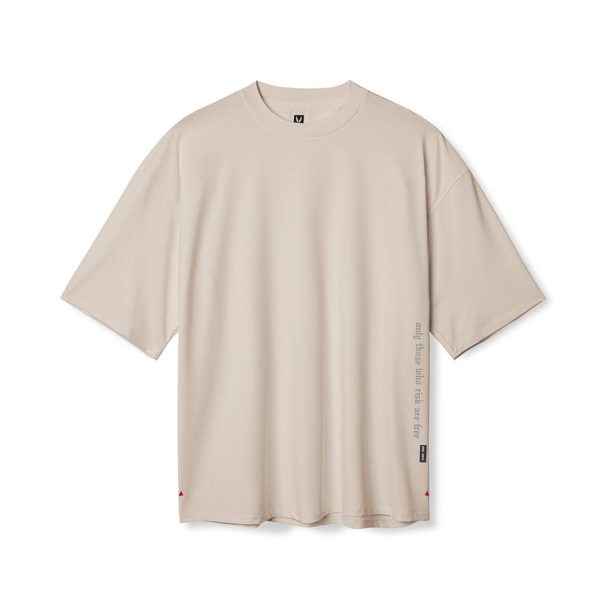 0841. 3D-Lite® 2.0 Lycra® 3/4-Sleeve Oversized Tee - White "OTWR" Product Image