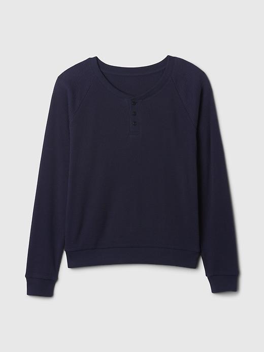 Waffle Henley PJ Shirt Product Image
