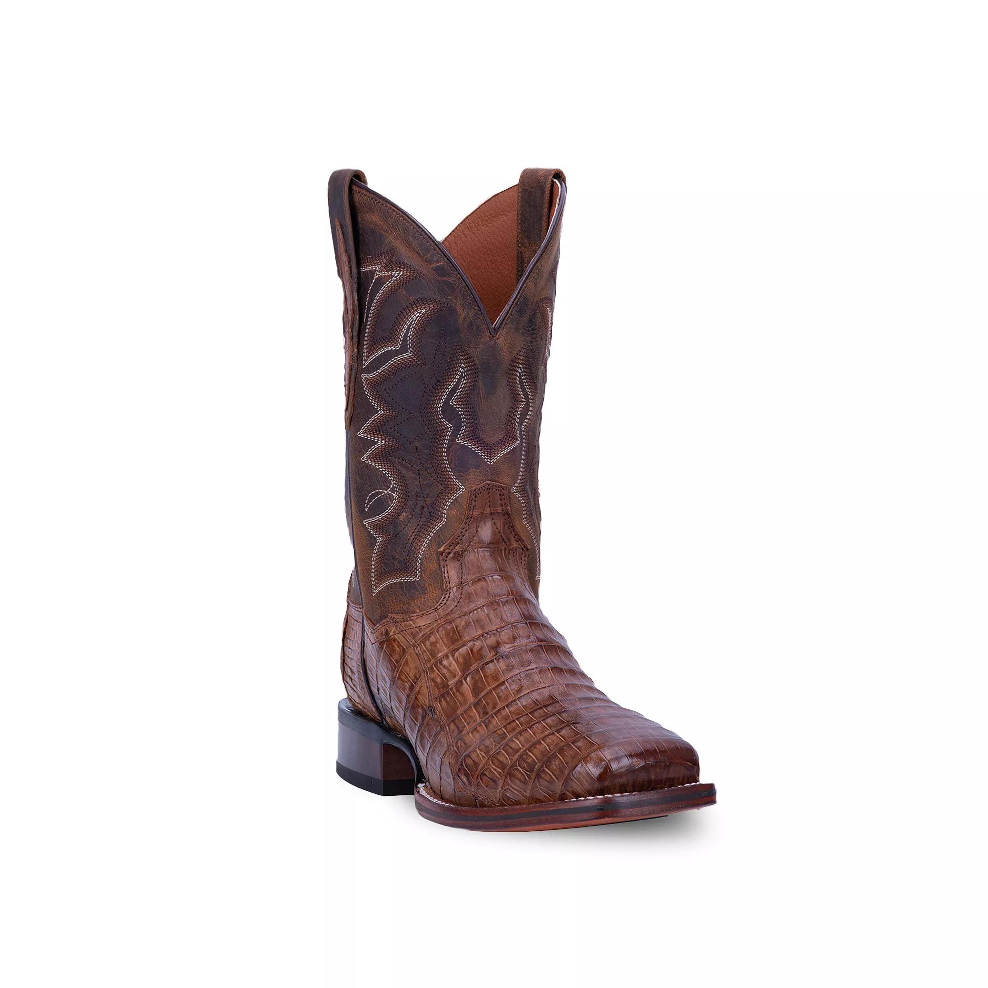 Dan Post Kingsly Mens Caiman Cowboy Boots Bay Apache Brown Product Image