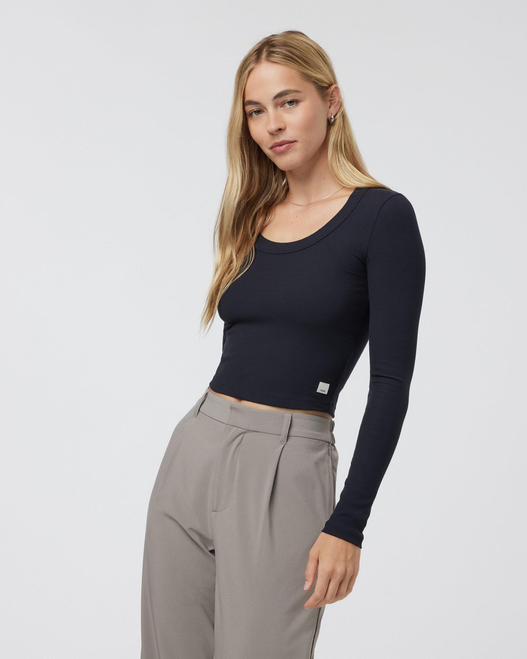 Long Sleeve Pose Scoop Tee Product Image