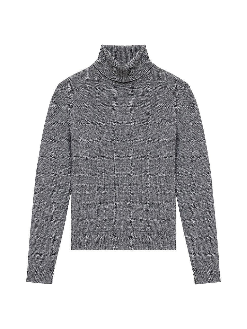 Womens Cashmere Turtleneck Sweater Product Image