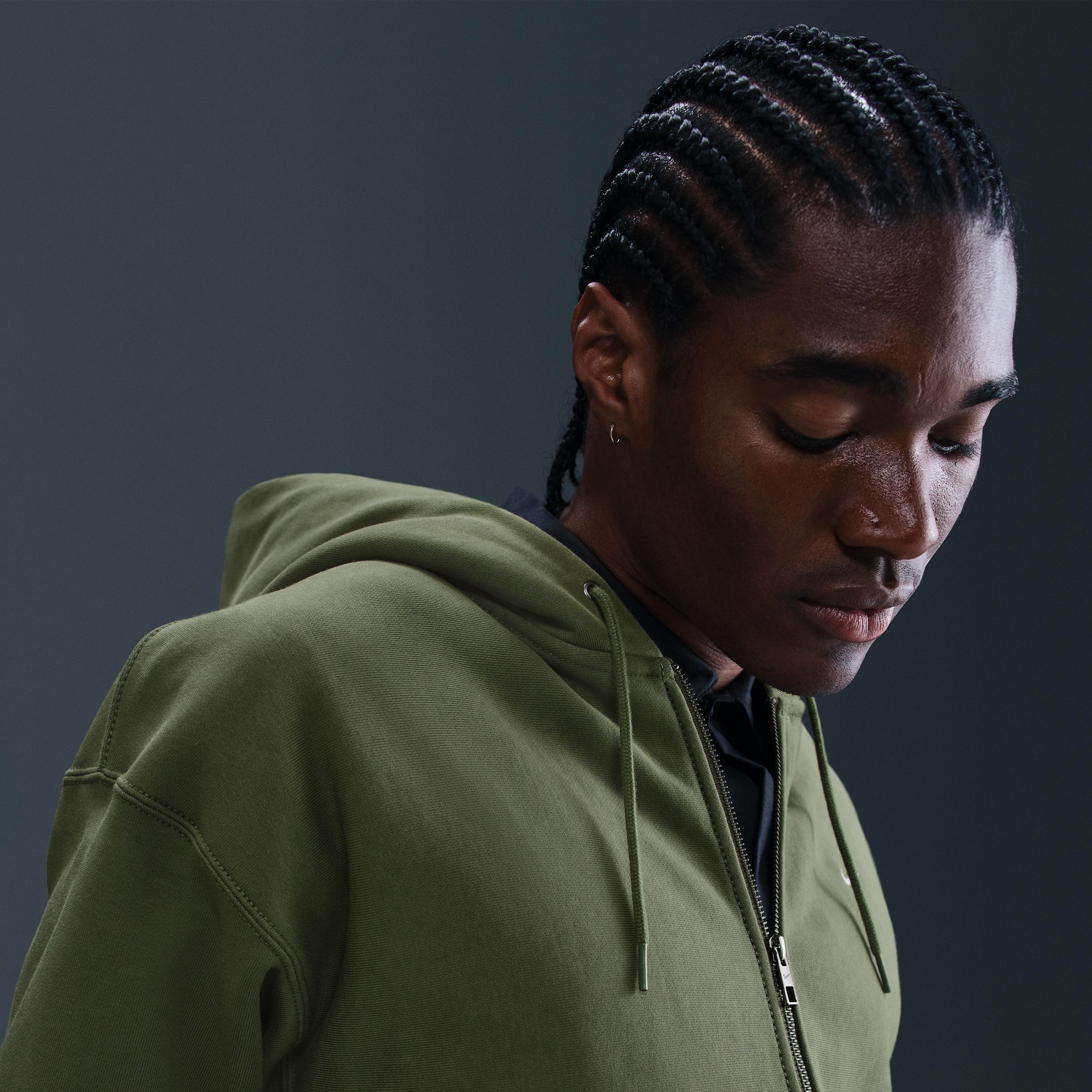 Nike Solo Swoosh Men's Full-Zip Fleece Hoodie Product Image
