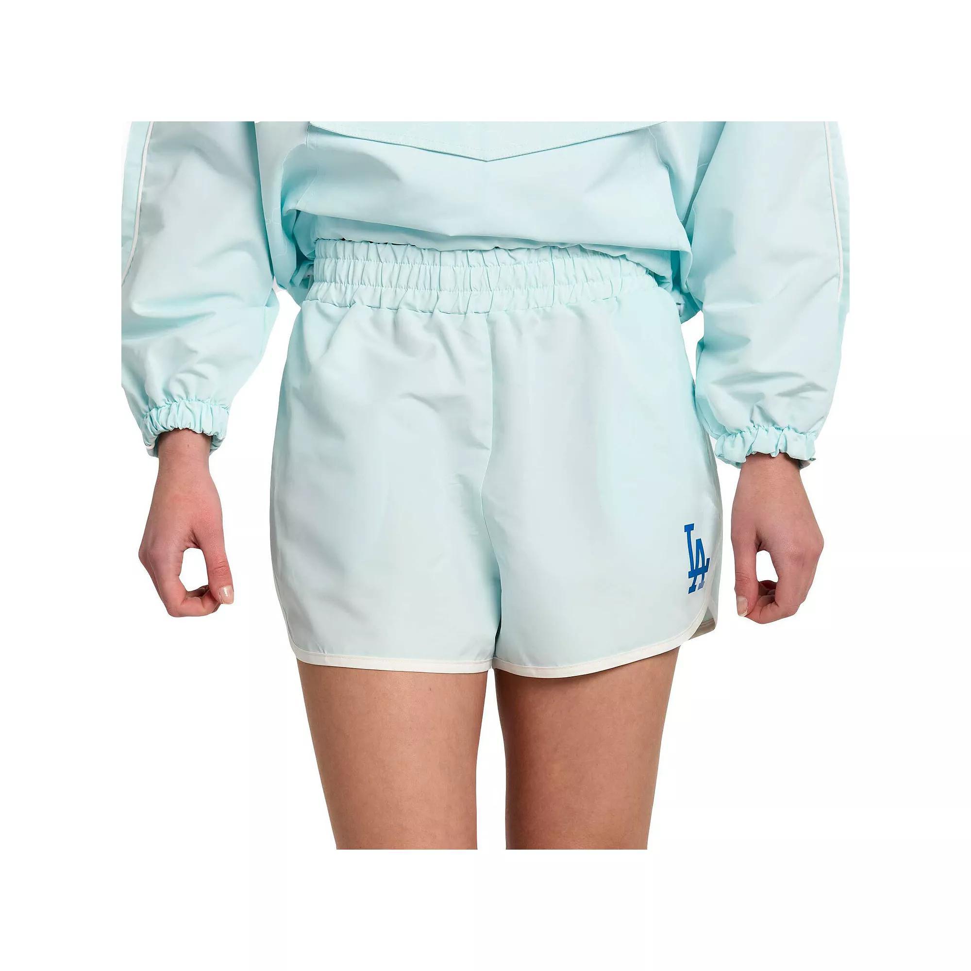Women's Lusso Light Blue Los Angeles Dodgers Nina Shorts, Size: Small Product Image