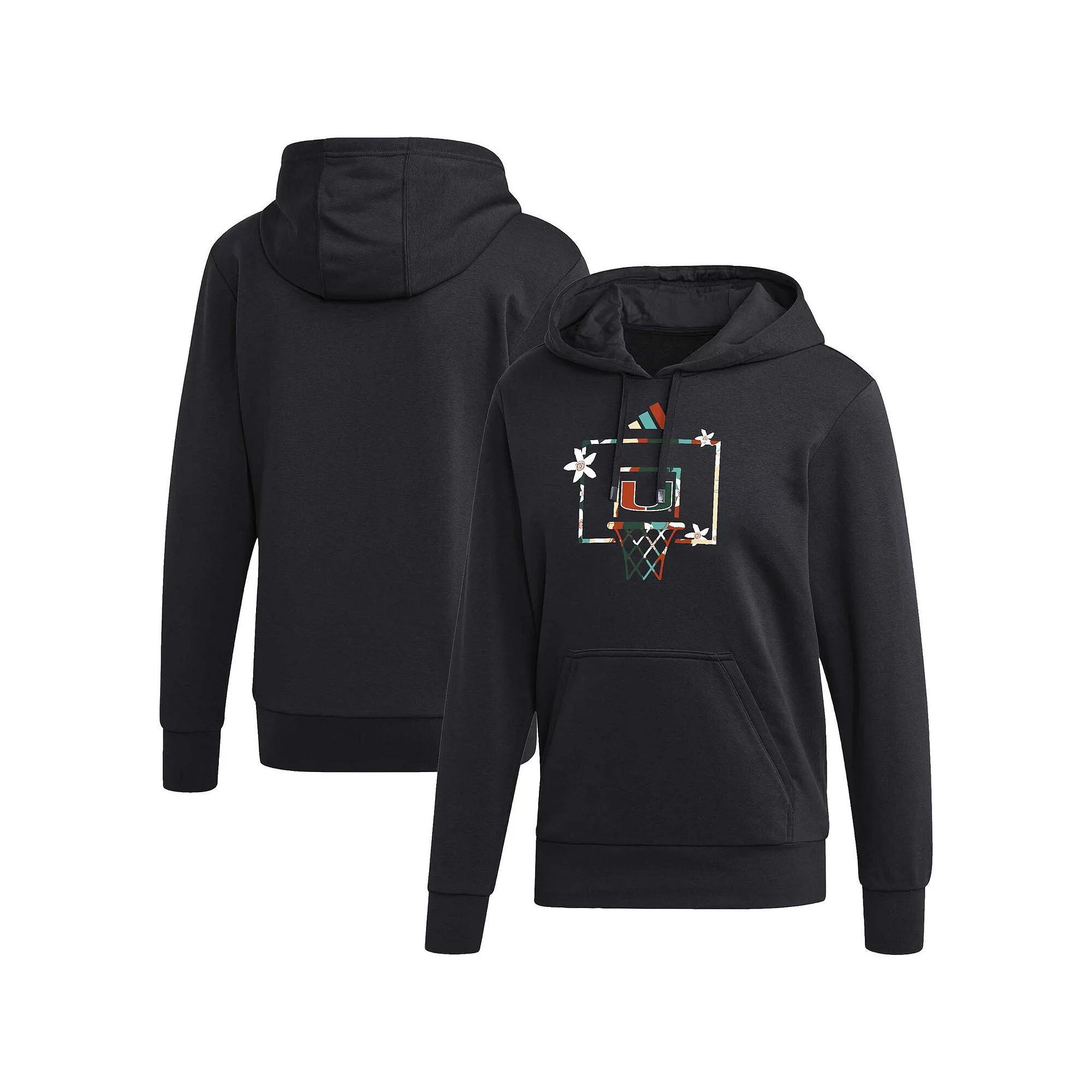 Men's adidas Black Miami Hurricanes Honoring Black Excellence Pullover Hoodie, Size: Large Product Image