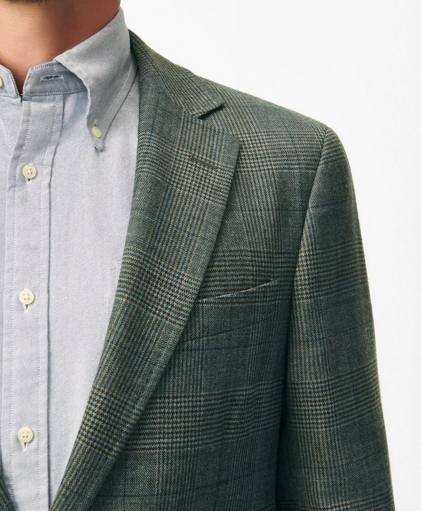 Traditional Fit Checked Sport Coat in Hopsack Wool Product Image