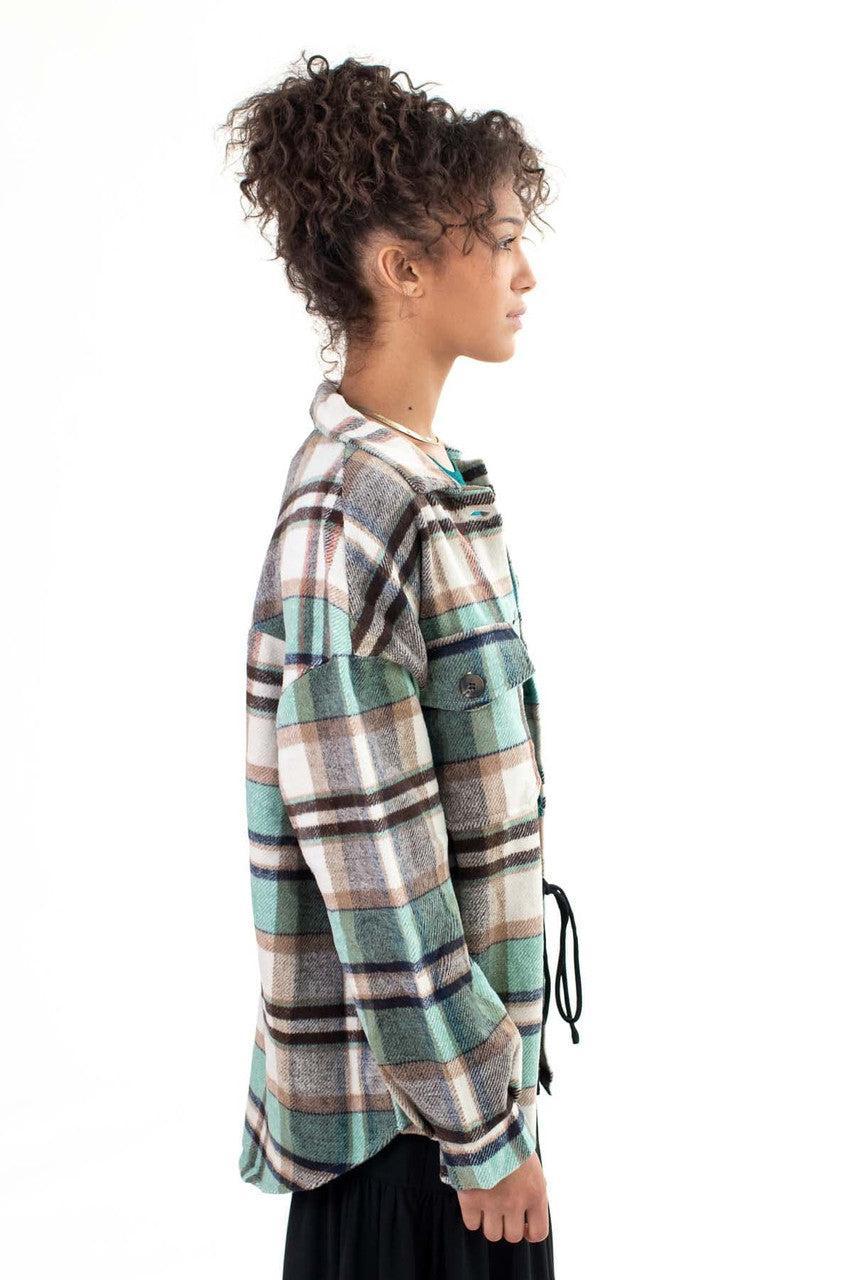 Plaid Green Shacket Product Image