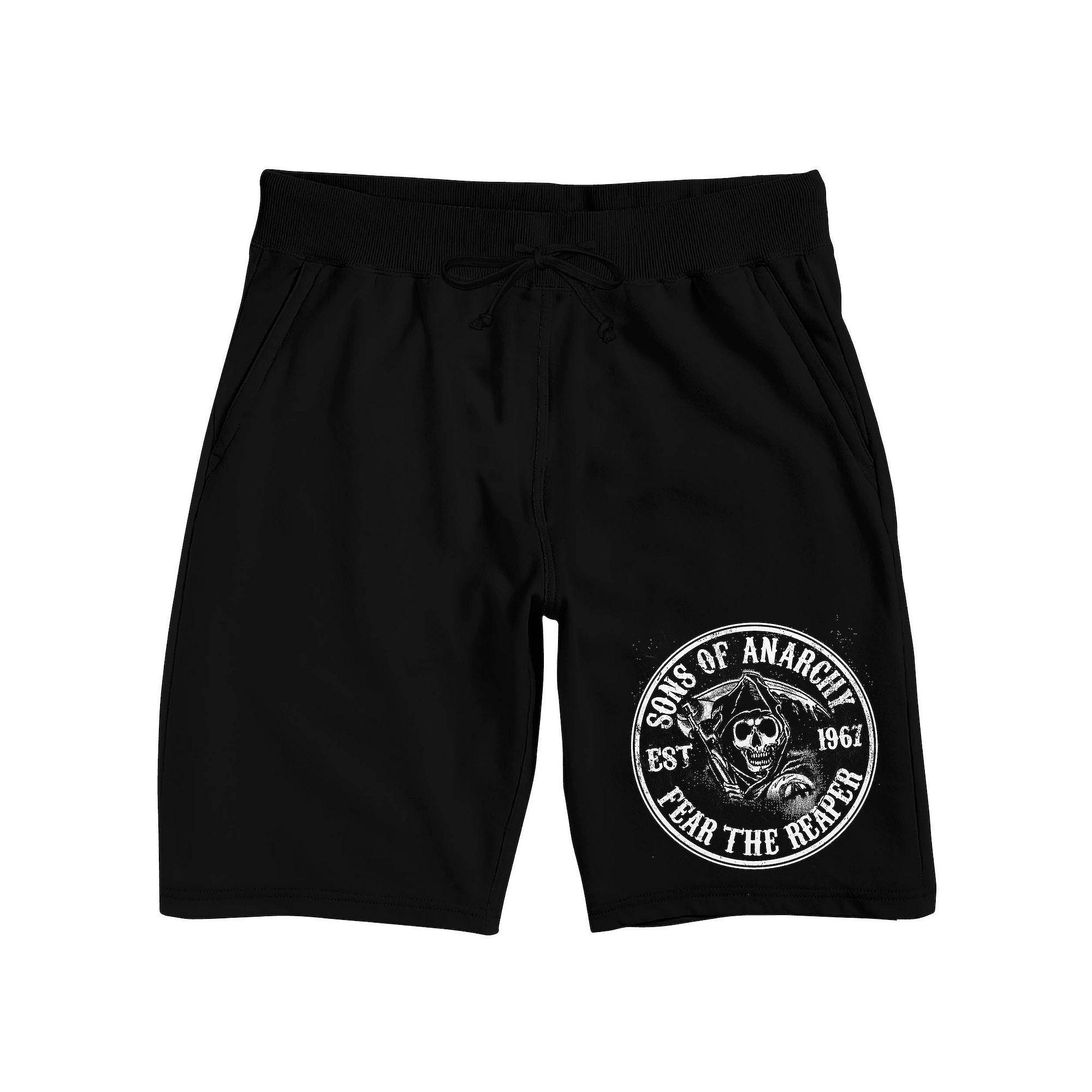 Men's Sons of Anarchy SOA Sleep Shorts, Size: Small, Black Product Image