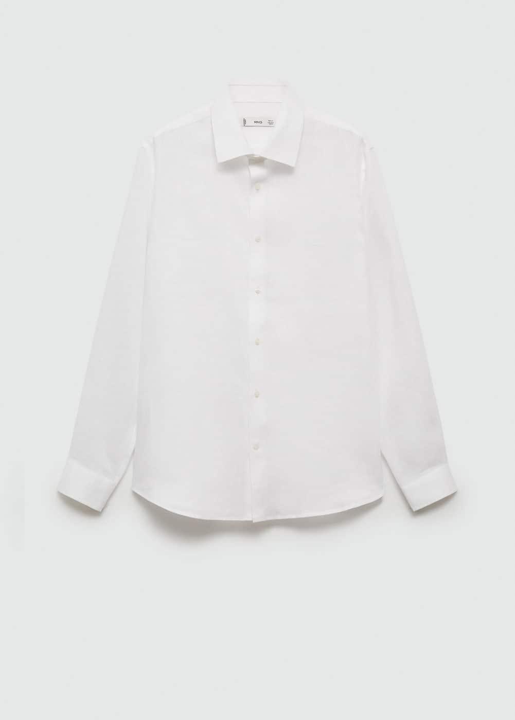 Mango Mens Linen Shirt Product Image