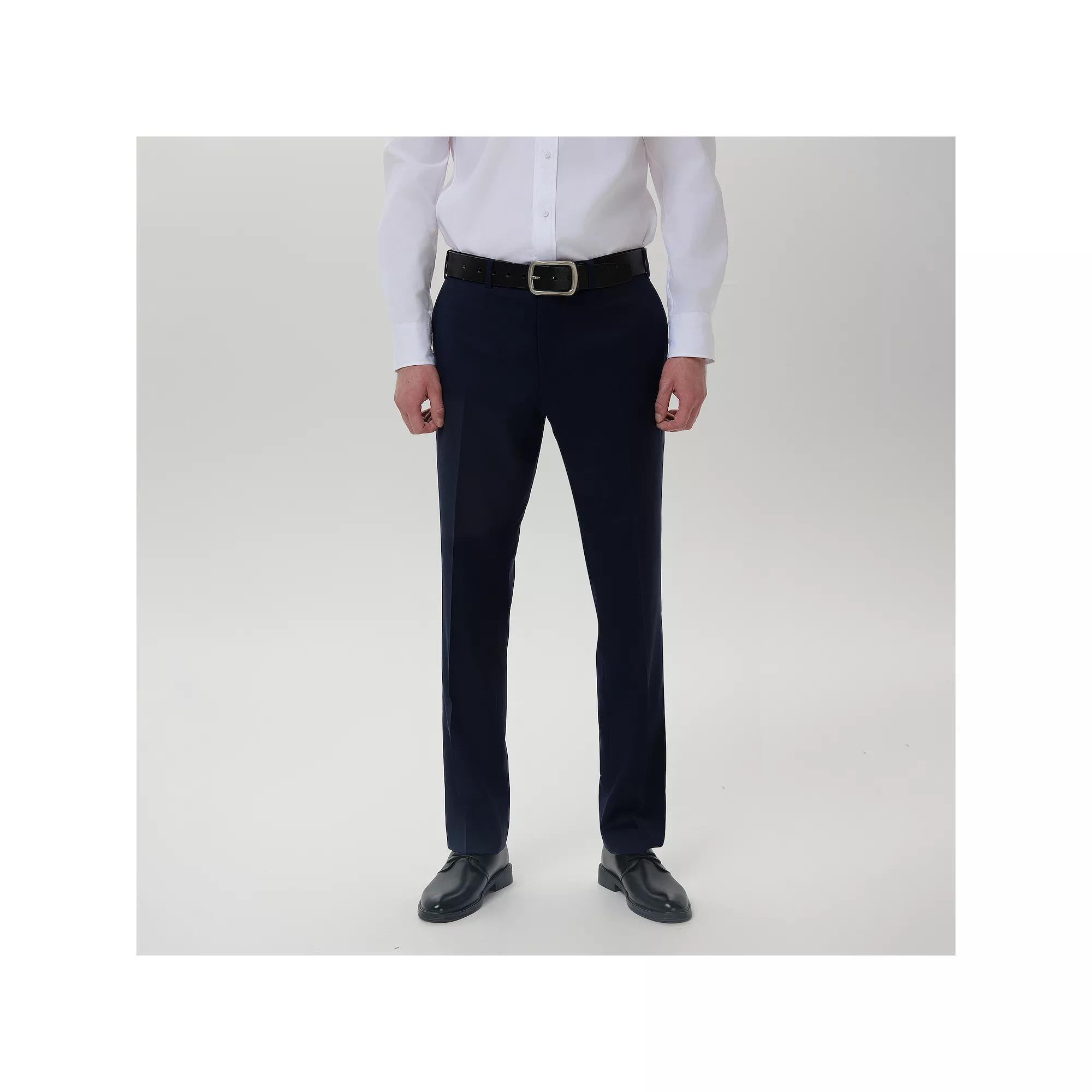 Mens INDOCHINO Slim-Fit Wool Blend Suit Pants Blue Product Image
