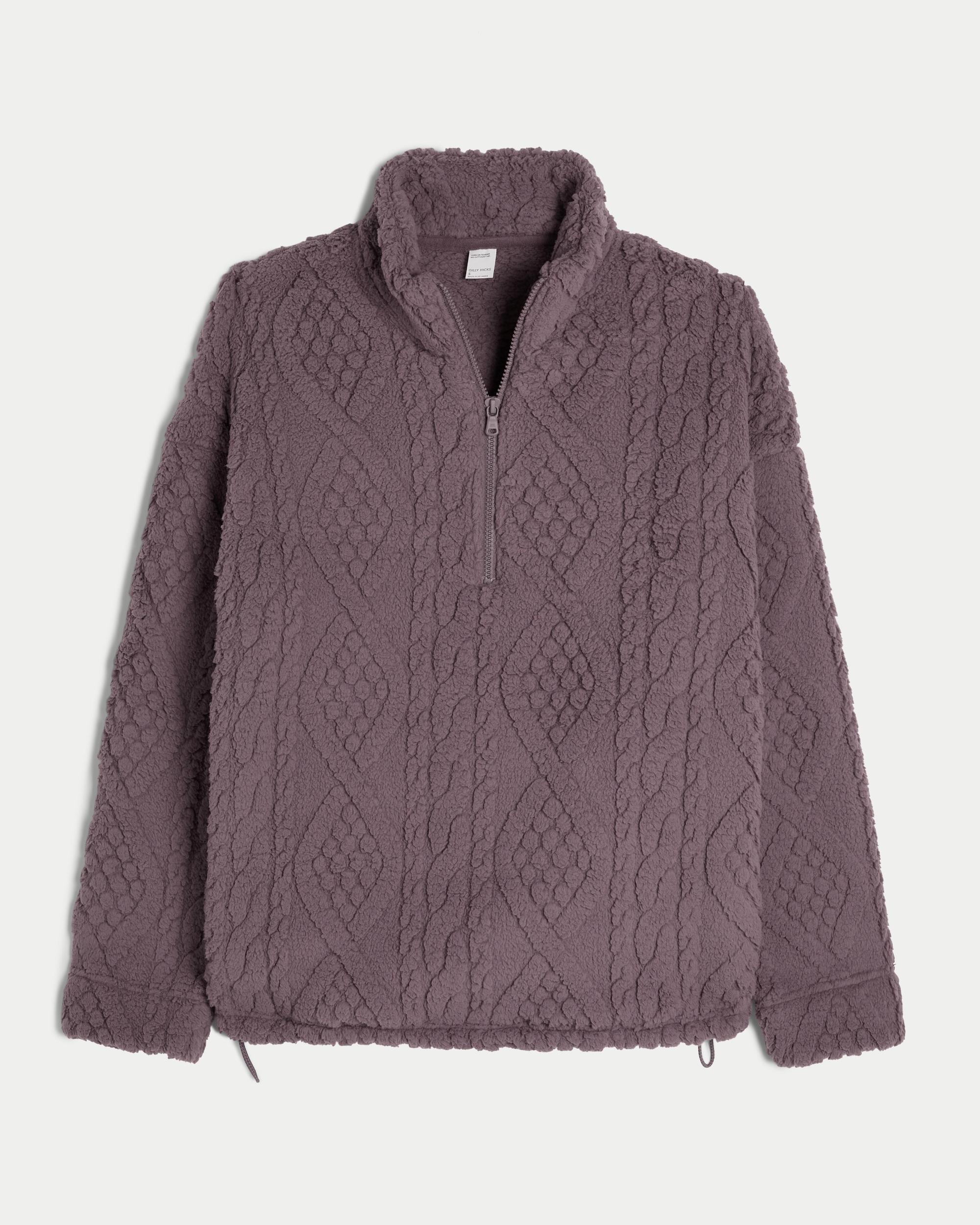 Gilly Hicks Oversized Cozy Quarter-Zip Top Product Image